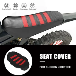 For SURRON Light Bee S X SEGWAY X160 X260 Motocross Striped Soft Seat Cover Thickening PVC Anti-skid Covers Cushion Waterproof