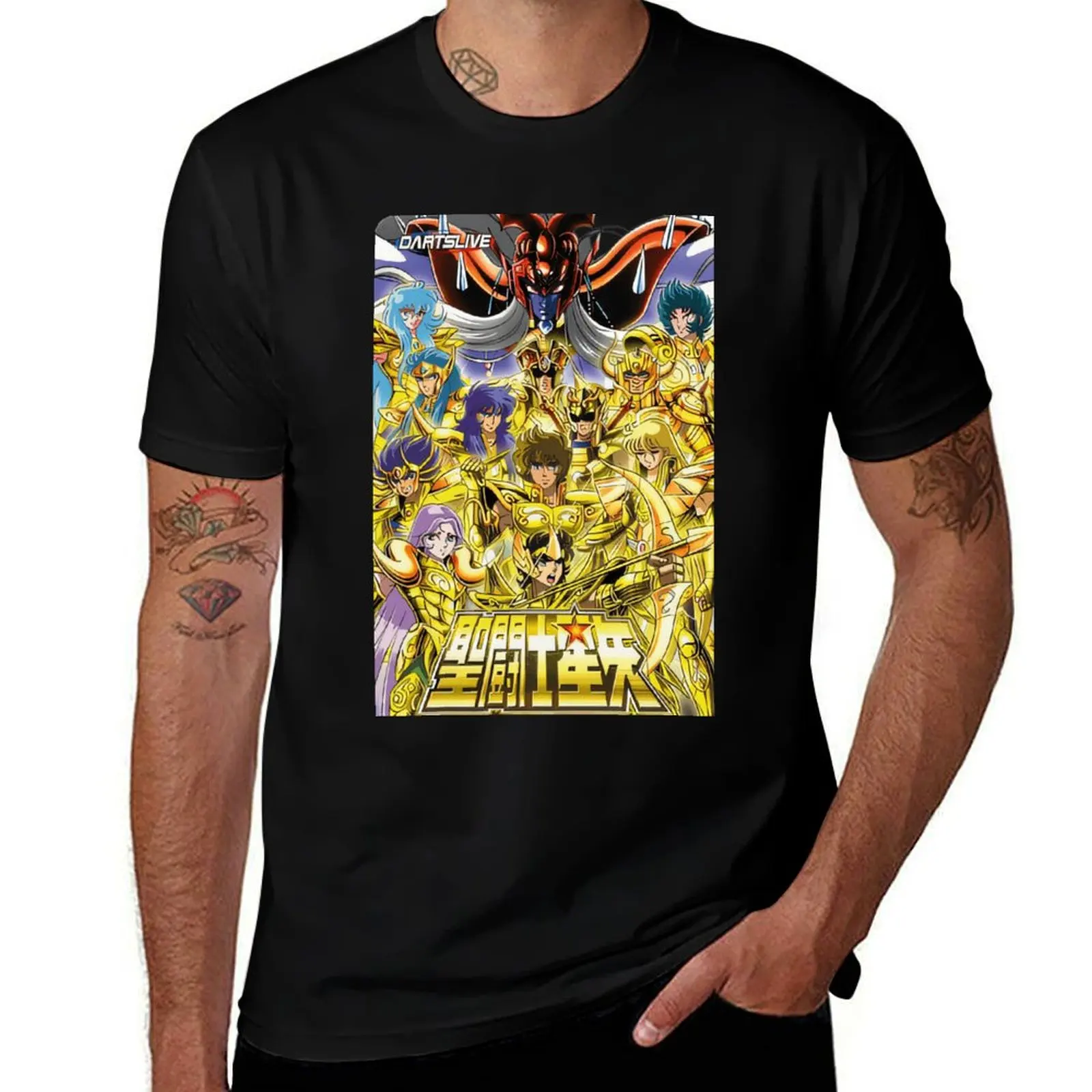 

100% Cotton T-Shirt Tee Saint Seiya Gold Saint Mu Aldebaran Saga DeathMask Aiolia Shaka Dokho Milo Aiolos Shura Camus Aphrodite