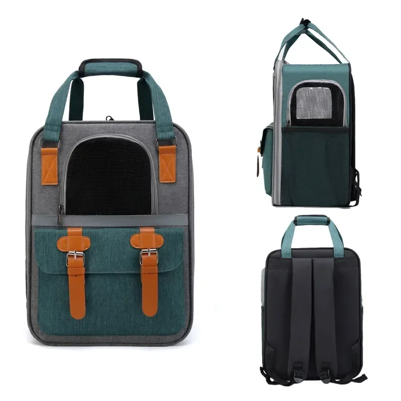 

Pet Carrier Backpack for Cats and Dogs, Puppies, Safety Features and Cushion Back Support for Travel, Hiking, Outdoor Use