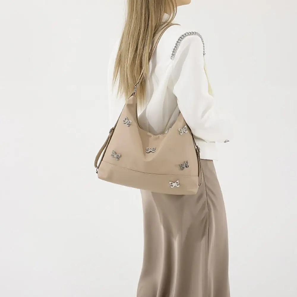 Moda y2k borboleta bolsa de ombro saco de compras saco de mamãe grande capacidade sacola de armazenamento saco de axilas crossbody saco de viagem