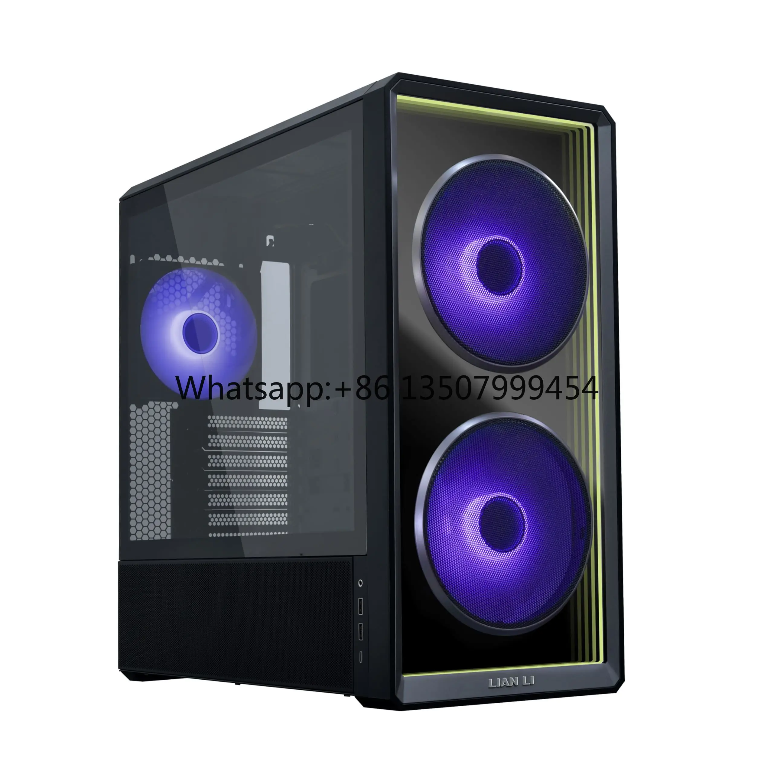 Caja de Ordenador Alibaba Cloud Case Lian Li LANCOOL 217 INF Lian Li Infinity Mirror, Caja de PC ATX de Torre Media, Alibaba Lian Li