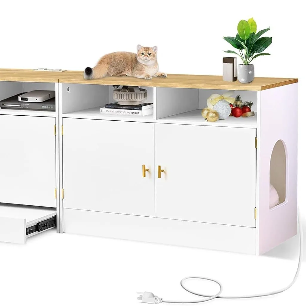

Шкаф для телевизора Cat, универсальный шкаф для хранения вещей, небольшой органайзер для гостиной на стене