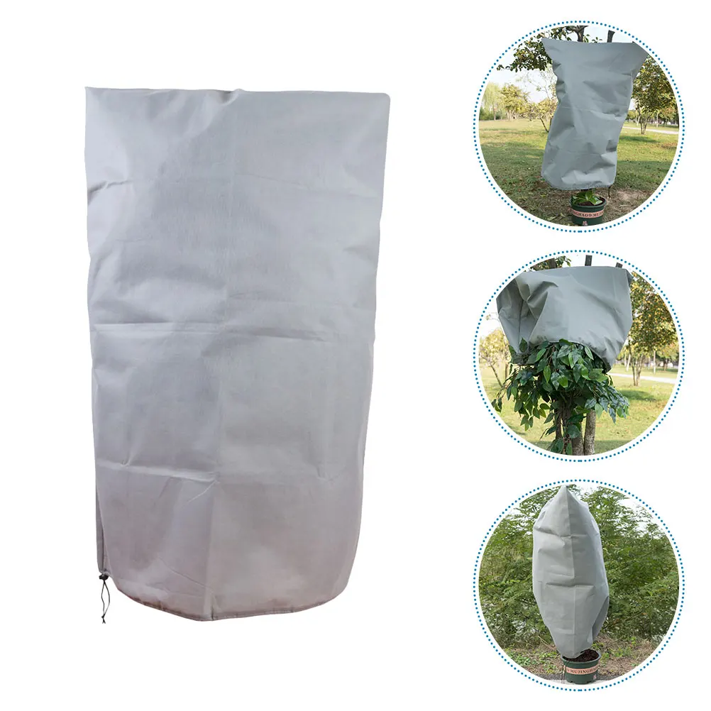 

Cold-Proof Plant Cover Durable Non-Woven Garden Protector Breathable Frost Proof Shrub Cover With Drawstring For Winter