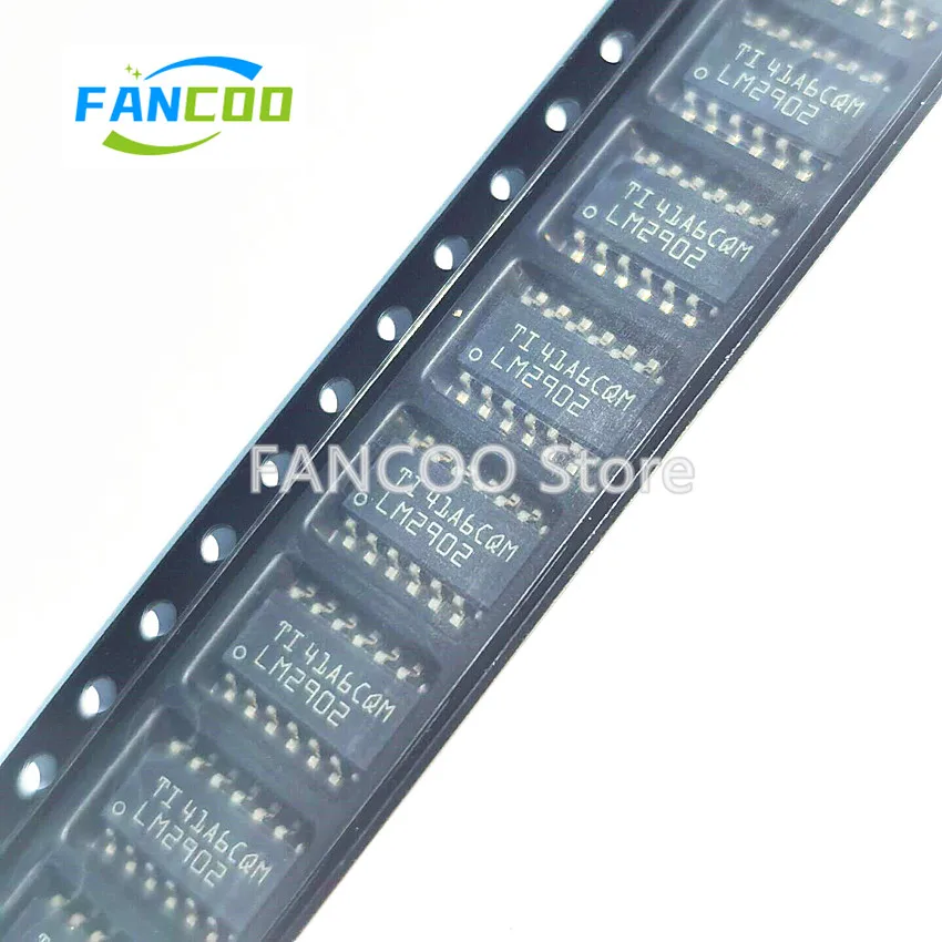 1000PCS LM2902DR 14-SOIC  LM2902 TI  SOIC-14 2902 20nA 30mA 1.2MH 0.5V/us	-40℃~+125℃ 100% Original NEW