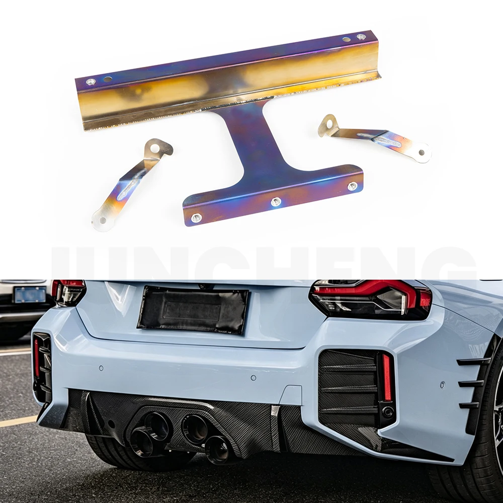 Mild Stance Modification For Bmw M2 G87 Carbon Fiber Match Stock Exhaust System Rear Diffuser Dry Carbon Fiber Rear Bumper Lip