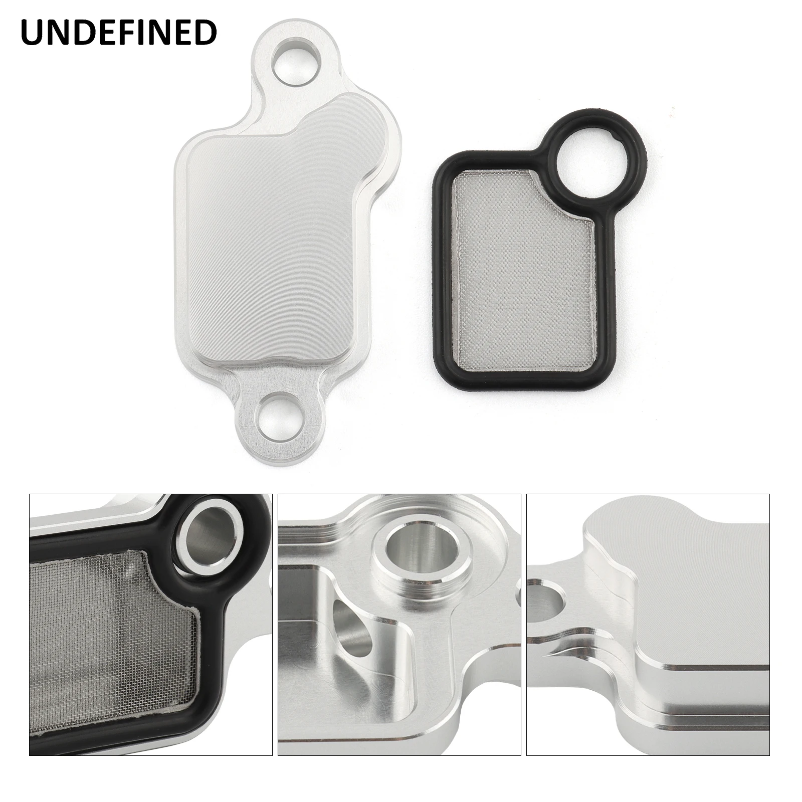 Motorcycle Oil Filter Baffle VTC Strainer Assembly Aluminum For Honda K- Series Gasket K20 / K24