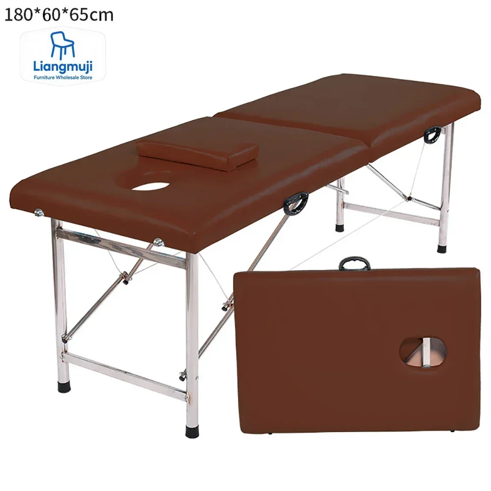 

Portable Spa Massage Table Professional Folding Beauty Bed Lightweight Foldable Salon Furniture Aluminum Alloy massage table
