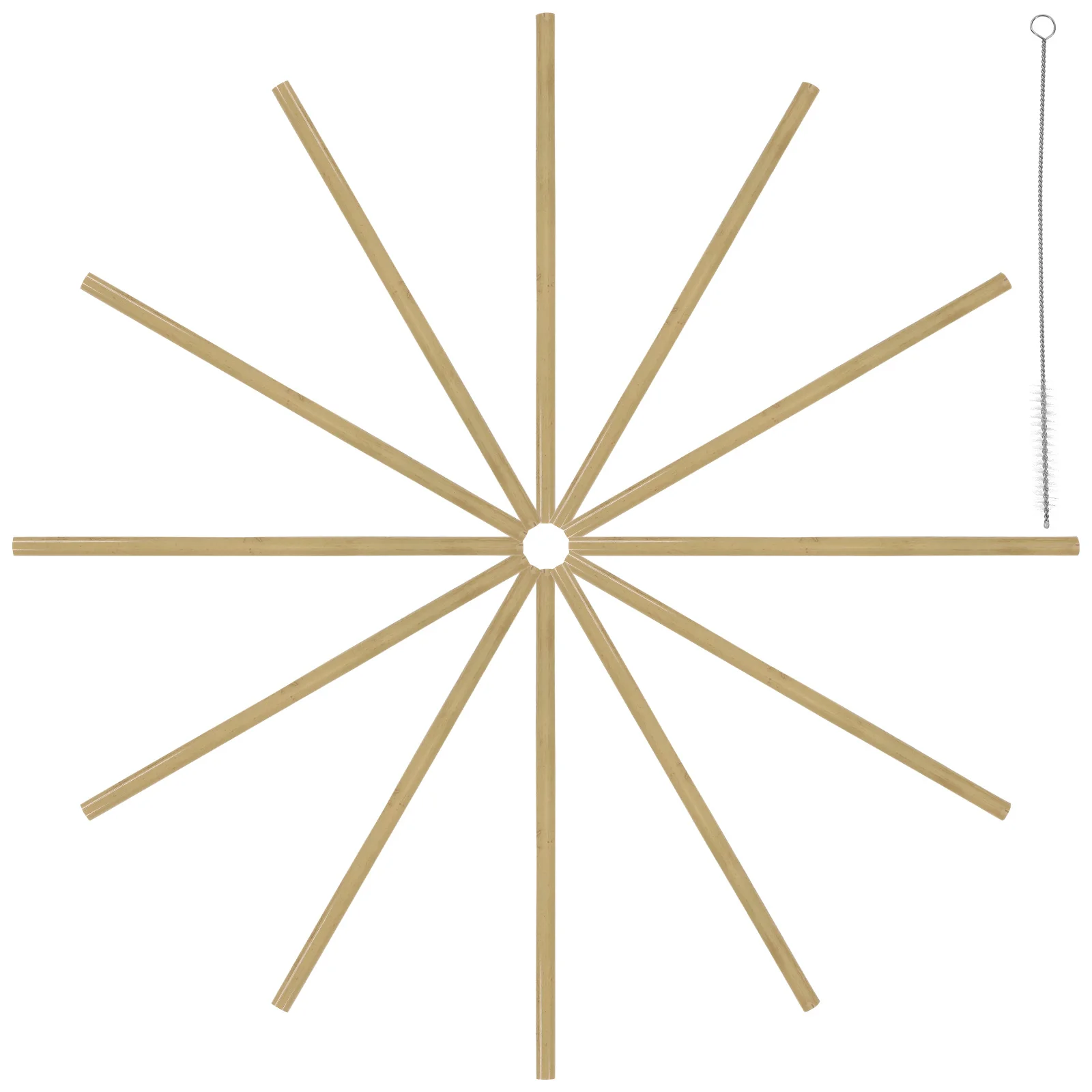 

1 комплект бамбуковых соломинок, многоразовые соломинки для питья, надежные товары для вечеринок, декоративная соломинка для сока, чая с молоком