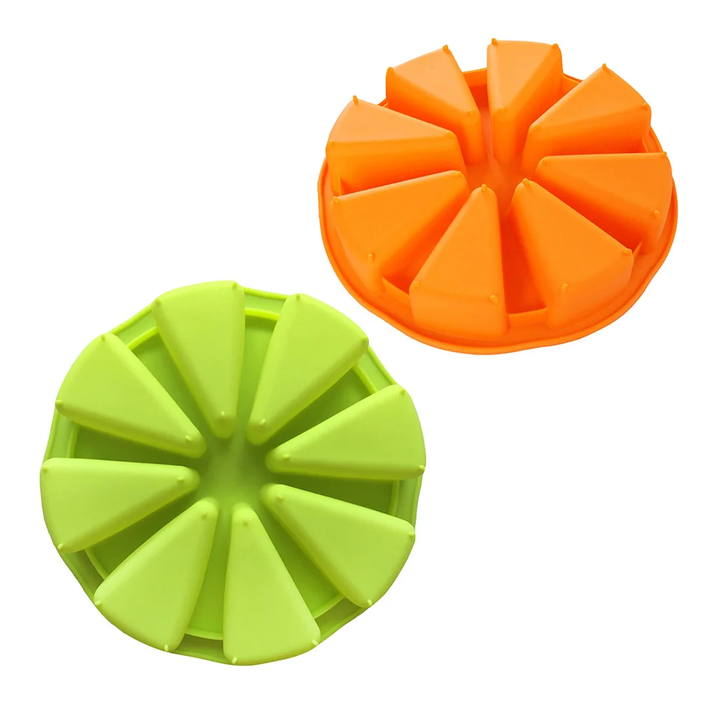 

Silicone DIY Handmade Cake Baking Soap Molds Pan With 8 Cavities for Cake Soap Making (Random Color)
