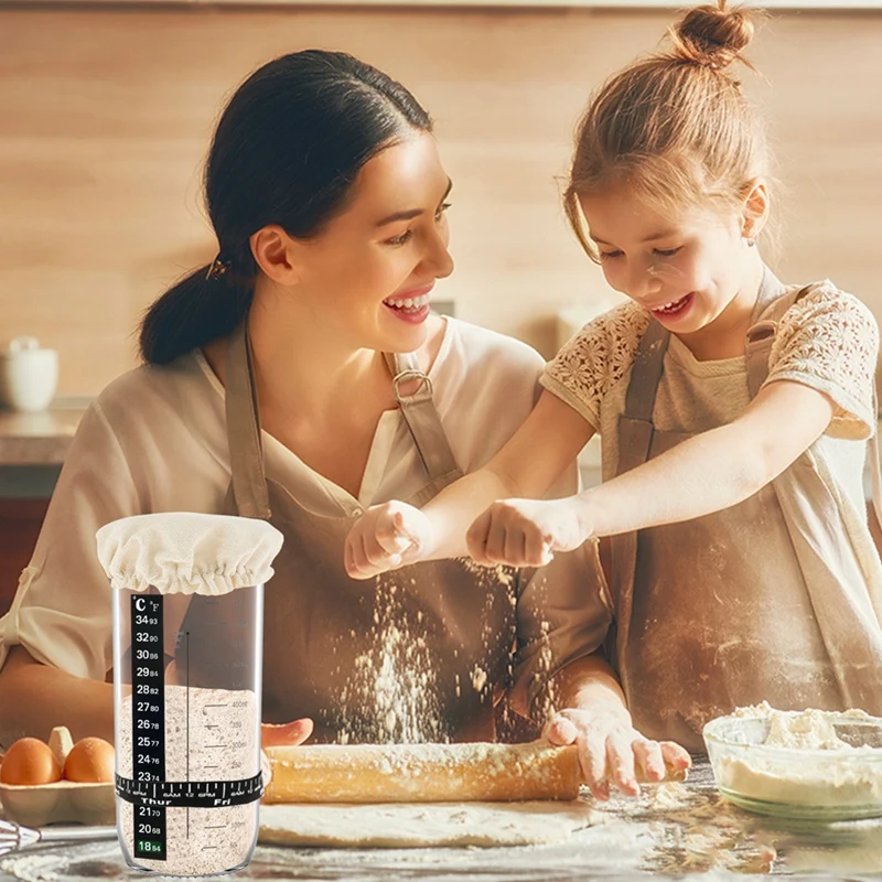 【Berserkk】ฝาครอบถังหมัก Sourdough,ผ้าผ้ายืดหยุ่นฝาครอบถังหมัก Sourdough,ถังผ้าระบายอากาศแบบใช้ซ้ําได้ Cov