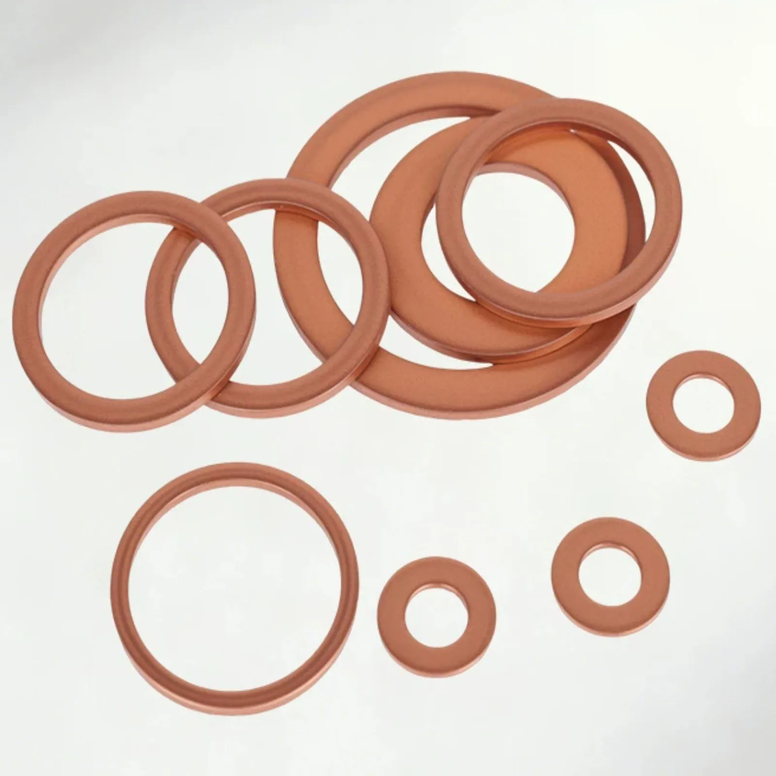 2/50pcs T3 Copper Sealing Washer DIN7603 Flat Gasket Marine Instrument Seal Shim M3 M4 M5 M6 M8