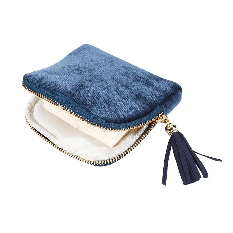 Exquisite Schmuckaufbewahrungstasche mit Quastenanhänger, Reißverschluss-Schmucktasche, große Kapazität, Reise-Kristallarmband-Aufbewahrungsbeutel – Detail 22