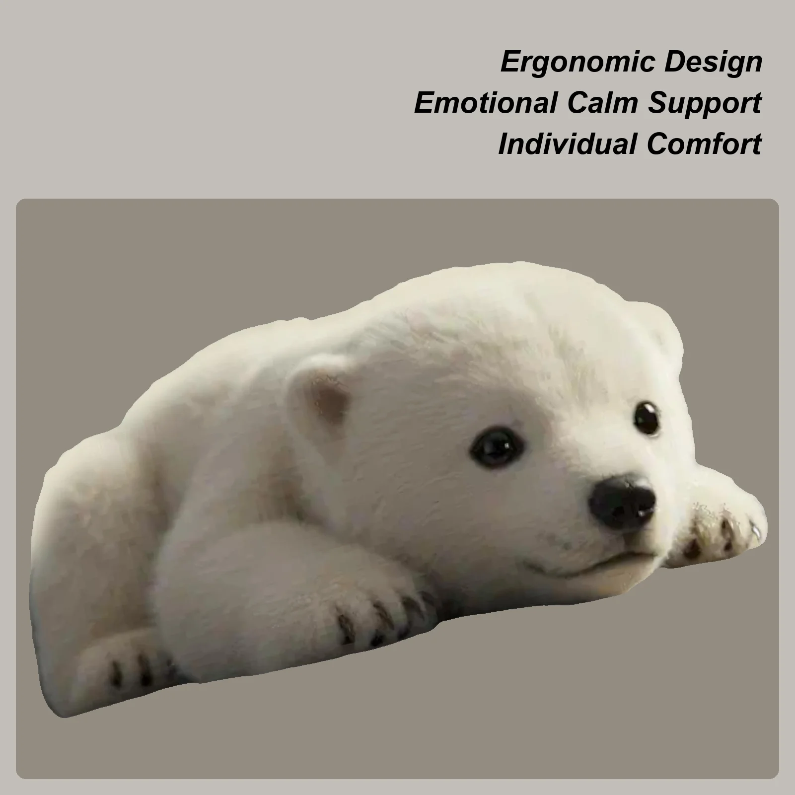 

Polar Bear Plush Soft Polar Bear Soft Doll Emotional Companion for Birthday Kids Night Adults Sleeping Home Daily Holiday