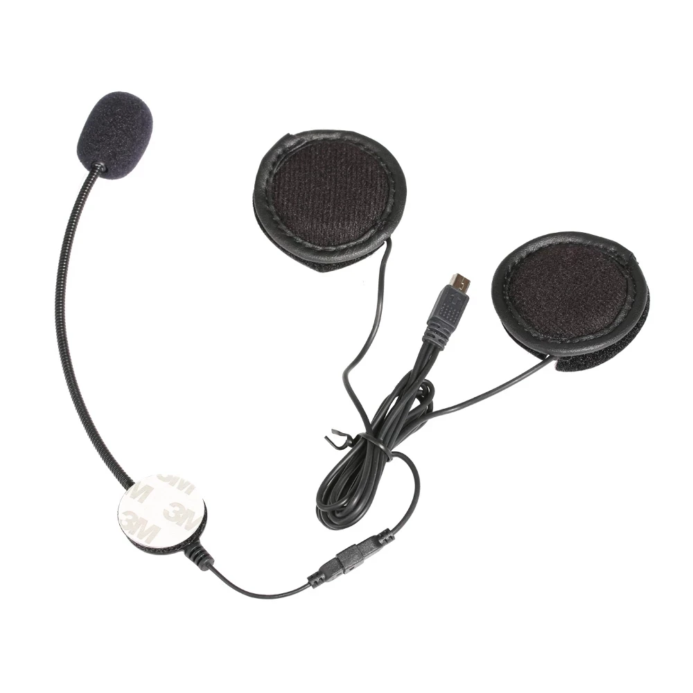 10 Pin Mini USB Jack Microphone Speaker Headset And Helmet Intercom Clip for VNETPHONE V8 Intercom Motorcycle Bluetooth