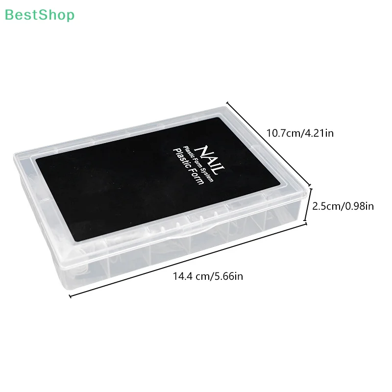 ★ ★ ★ 120개/박스 퀵 빌딩 젤 몰드 네일 시스템 풀 커버 팁 네일 연장 폼 탑 몰드 빌드 폼용