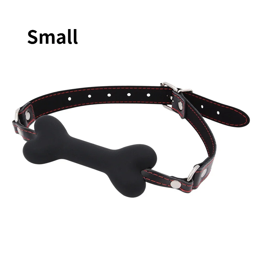 Dog Bone Ball Gag Silicone Mouth Plug Leather Harness Mouth Ball Adult Games Roleplay Sex Products BSDM Flirting Couples Toys