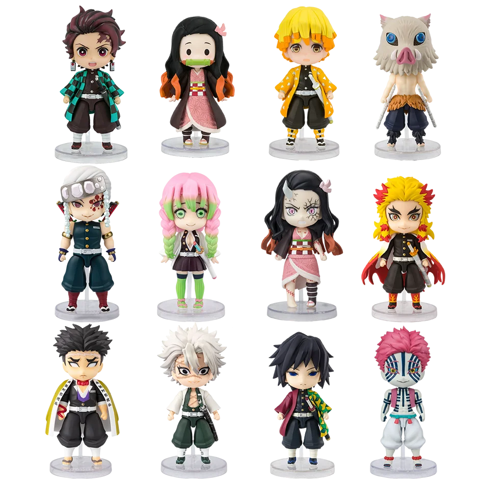 New Anime Figure Demon Slayer Figures Kimetsu No Yaiba Doll Tanjiro Nezuko Zenitsu Figurine Inosuke Warrior Action Figure Model