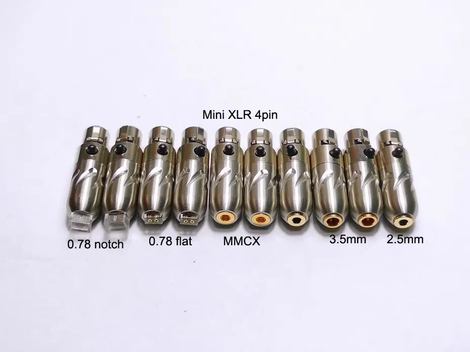 1 par 3,5mm 2,5mm MMCX 0,78 MM A2DC hembra a Mini XLR 4 pines para Audeze LCD3 LCD-2 LCD2 LCD-4 conector adaptador Meze Empyrean