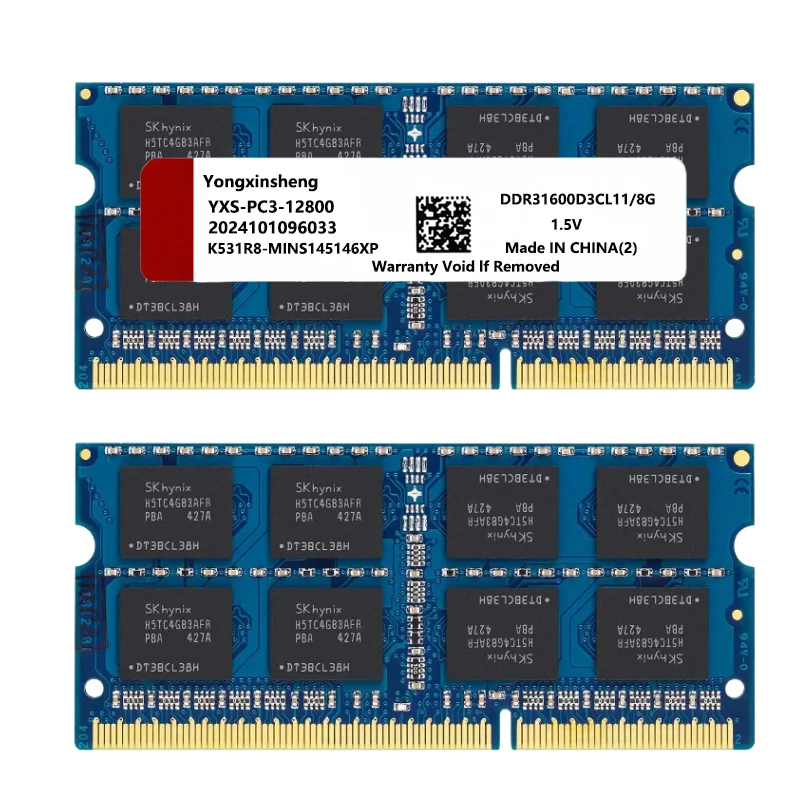 memoria ram ddr3 2GB 4GB 8GB ram ddr3 8500 1333 1600 1866 PC3 1066-1333-12800-14900MHz Non-ECC 1.5V CL11 204 Pin SODIMM 1.5V