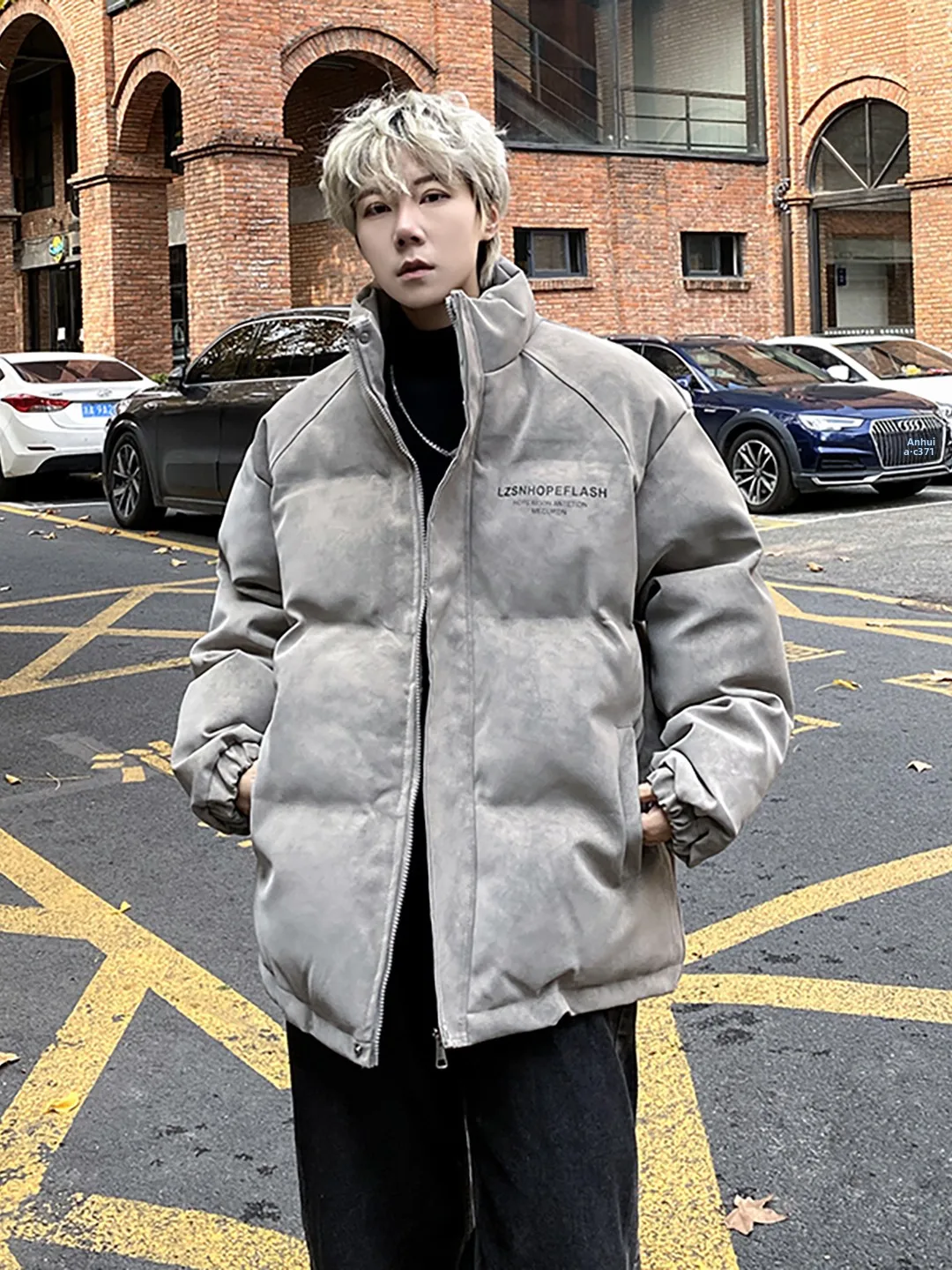 مقاوم للماء للرجال أسفل Jaet بو الجلود ماتي تنوعا الشتاء Faion العلامة التجارية تصميم رائع طباعة عارضة Ci ارتداء Thiened