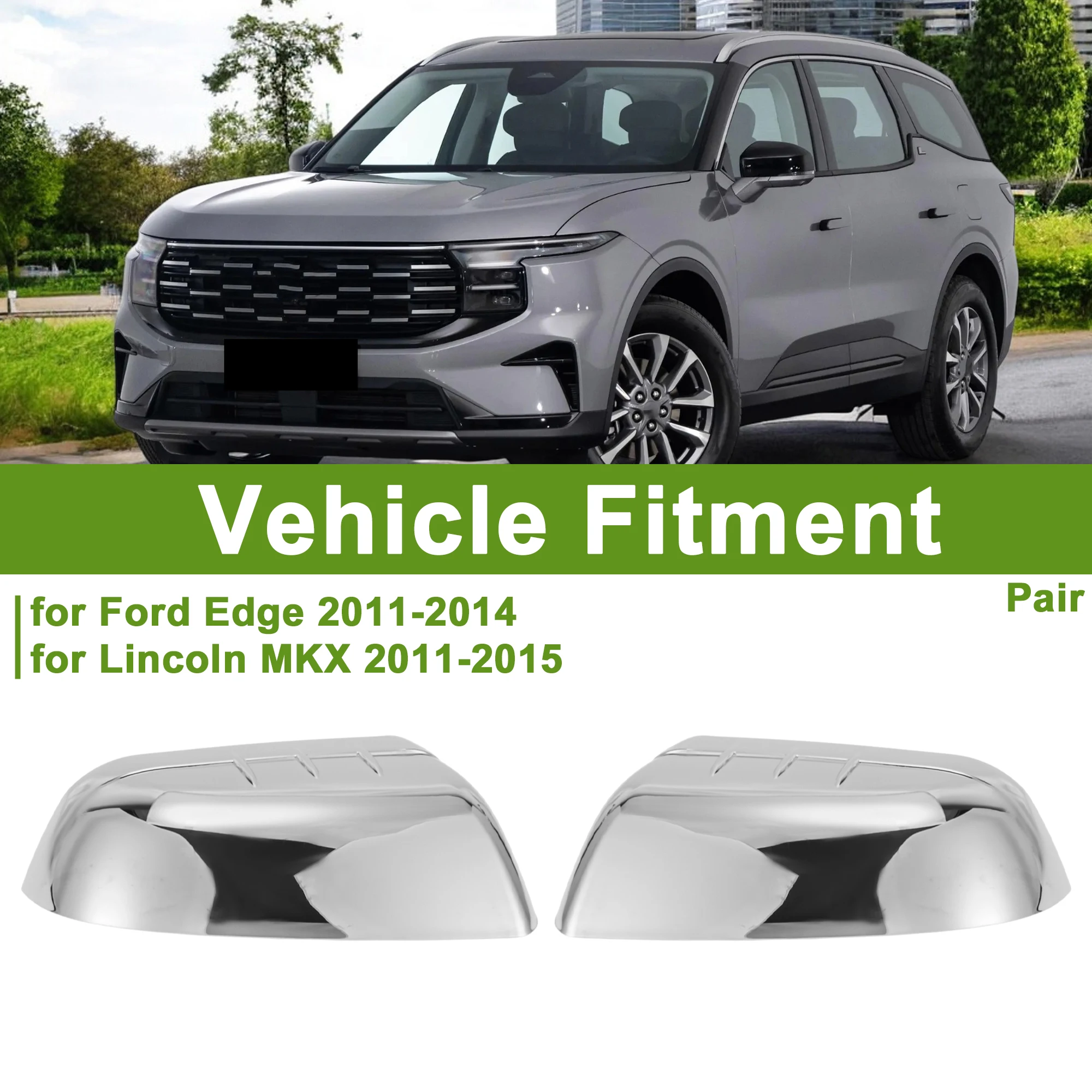 

UXCELL Замена крышки зеркала гальванического цвета для Ford Edge 2011-2014 гг.