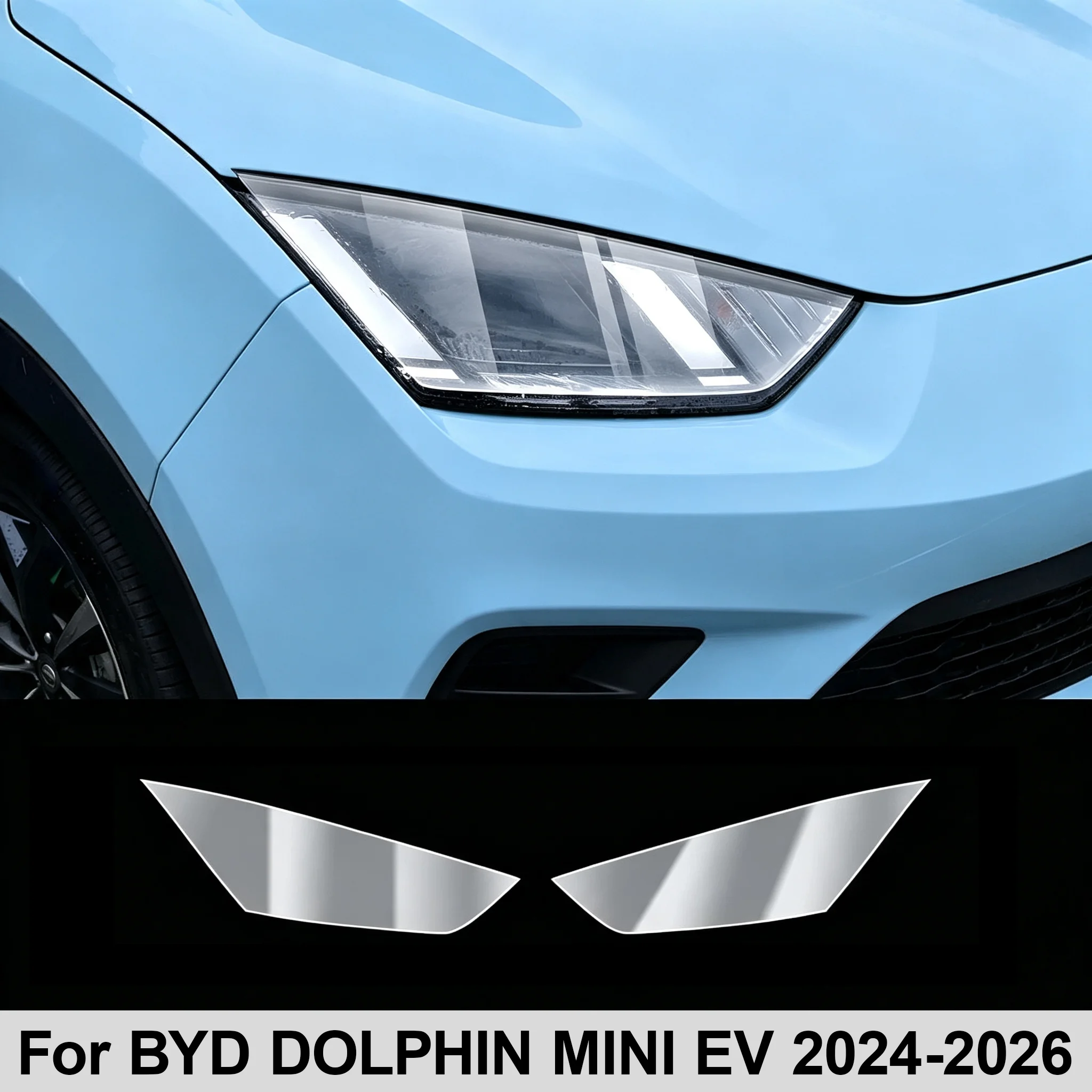 Für BYD DOLPHIN/DOLPHIN MINI EV 2022-2026 Auto-Scheinwerfer TPU-Schutzfolie Kratzschutz PPF Farbwechsel-Schutzfolie – Detail 2