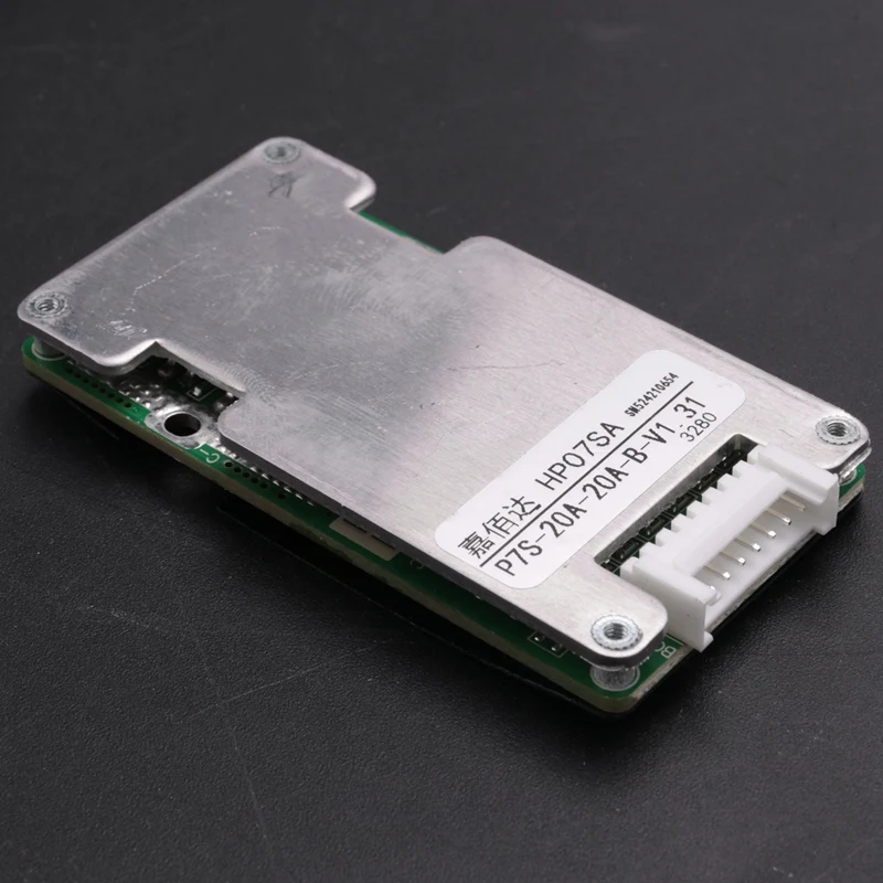 7S 24V 20A แบตเตอรี่ลิเธียม Li-Ion Lifepo4 18650 แบตเตอรี่ Bms Pcb Pcm บอร์ดป้องกัน Balance สําหรับ E-Bike ไฟฟ้าสกู๊ตเตอร์