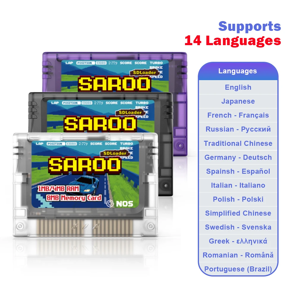 EPICJOY SEGA SATURN SAROO Optical Drive Emulator SDLoader FlashCart 1MB/4MB RAM 8MB Memory Card