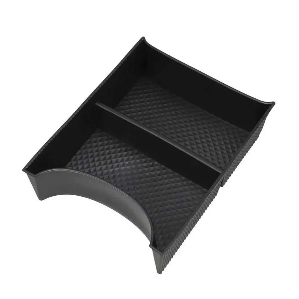 Caja de almacenamiento para consola central, bandeja ABS negra para Hyundai IONIQ 5 2021 +, organizador automático, accesorios interiores