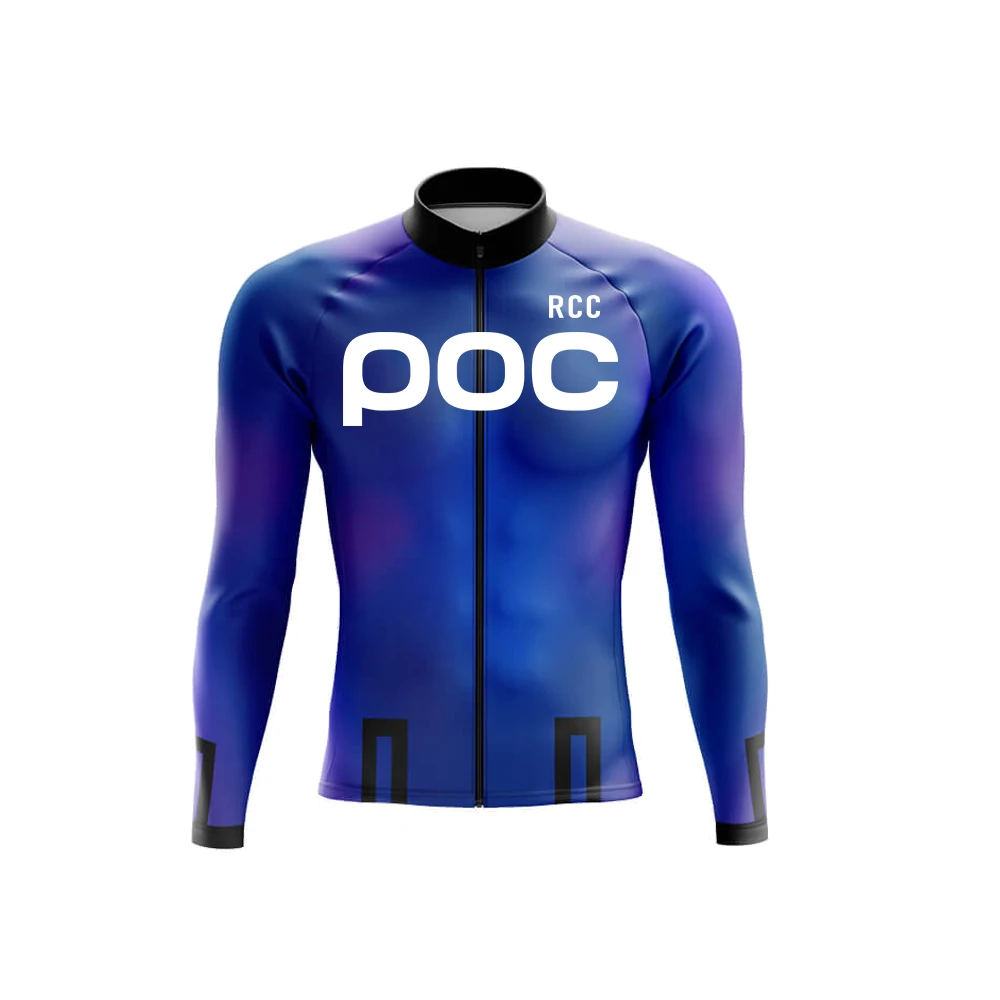 RCC POC Summer Thin Long Sleeves Cycling Jersey Suit Breathable Mtb Racing Bike Uniform Spring Ropa Ciclismo Bicycle Jacket