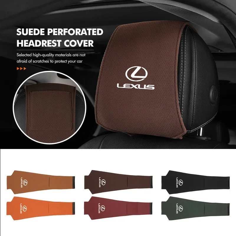 Car Seat Headrest Pillow Cover Pad Storage Bag Accessories For Lexus ES350 IS250 IS460 IS220h IS300 LX570 UX250h ES GS