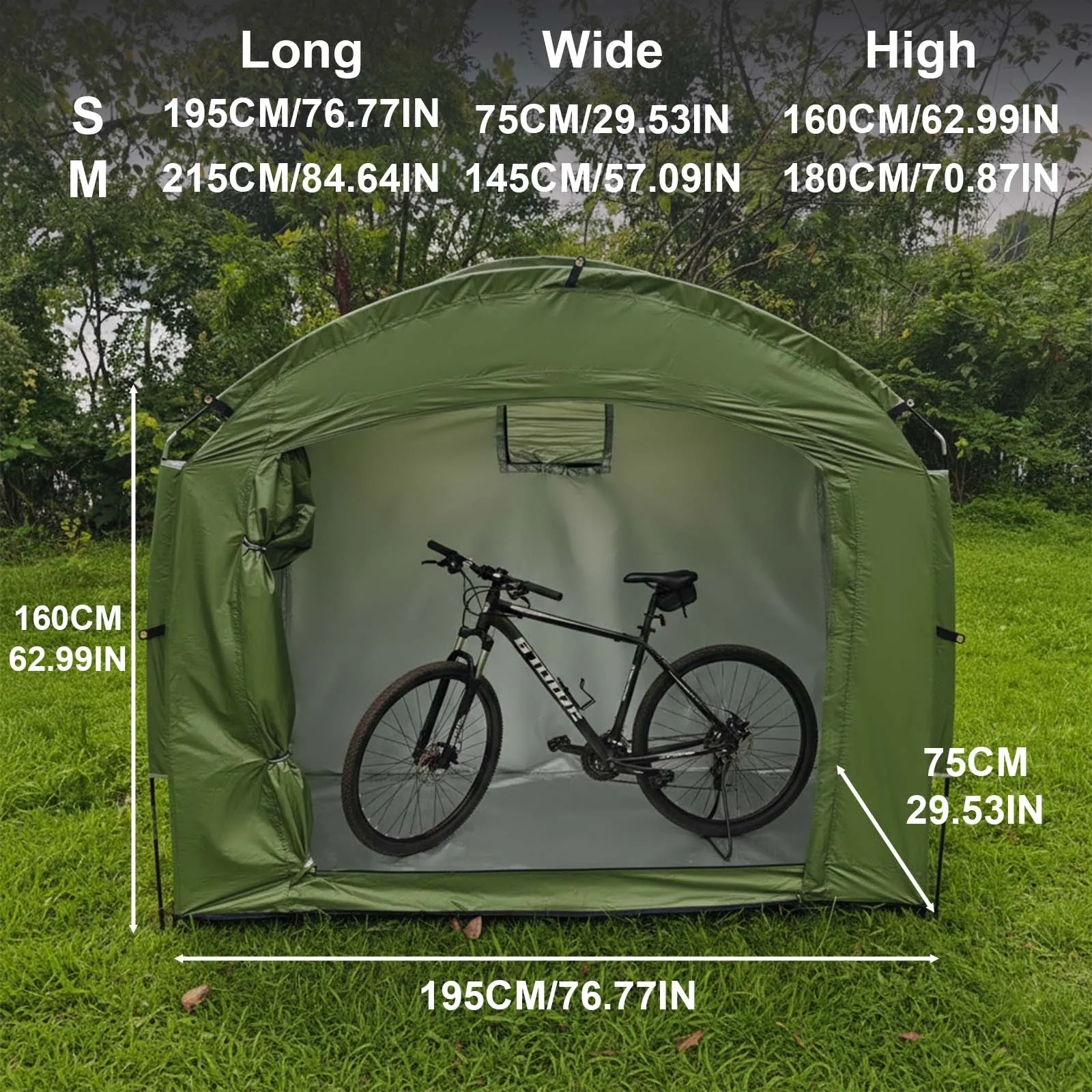 Portable Outdoor Bike Shelter Tent with Thickened Oxford Cloth Personal Protection Canopy for Travel Hiking And Cycling