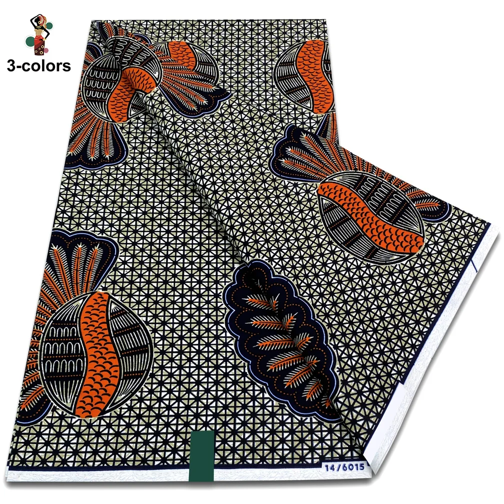 

African Wax Print Fabric High Quality Ankara Wax Real Fabric 100%Cotton Soft Nigeria Guaranteed Veritable Real Wax Women Dresses