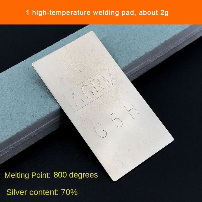 Silver Welding Plate 600/700/800 Centigrade Medium Low Temperature Soldering Sheet Jewelry Welding Tools for 900/925/990 Silver