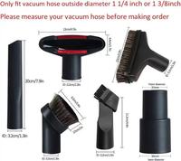 Vacuum Cleaner Accessorie 6PCS Vacuum Attachments Replacement 1 1/4 inch & 1 3/8 inch Vac Accessories Brush Nozzle Crevice Tool