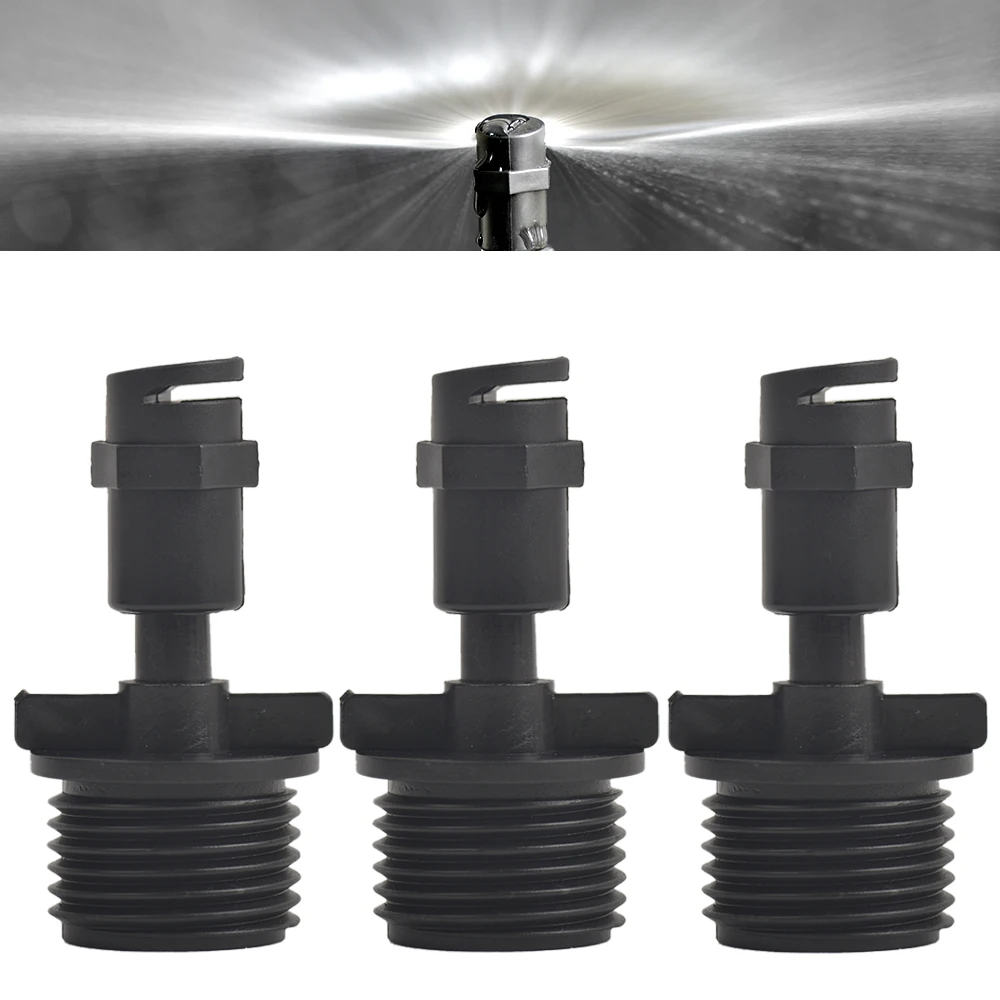 180-Degrees Refraction Mist Nozzle, Misting Sprinkler Barbed Thread Connector,  For Garden Fruit tree watering sprinkler 20Pcs