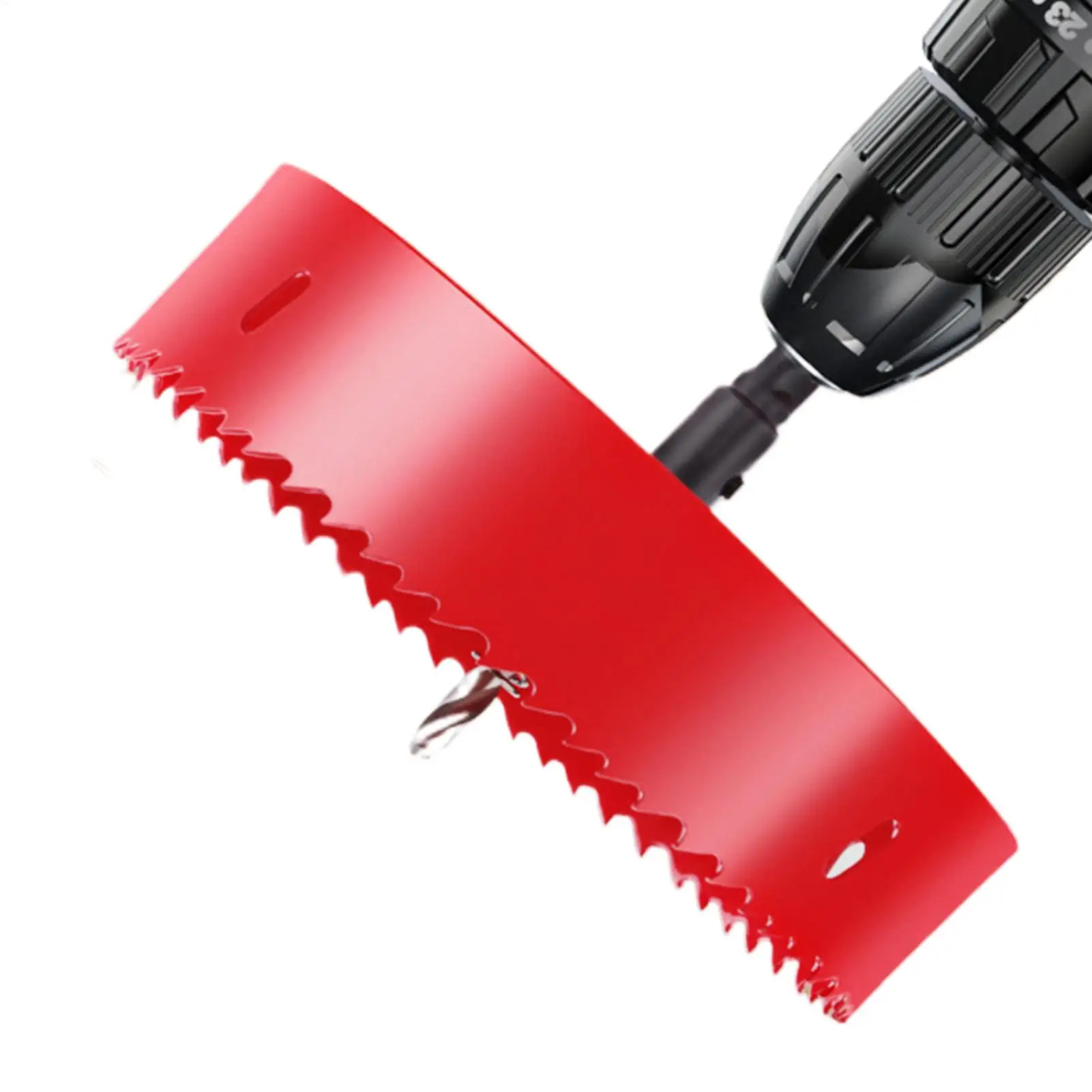 

Metal Hole Cutter Heavy-Duty Tight Fit Tool Metal Hole Cutter With Drill Bit For Wood Fiberboard PVC Pipes Aluminum Sheets Iron