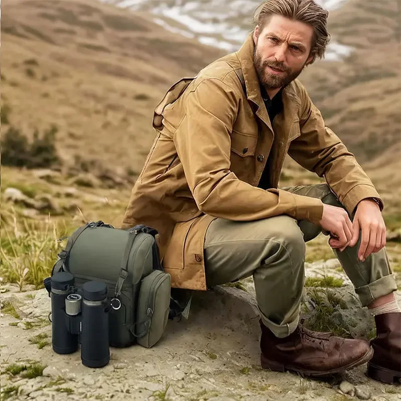 Portable Nylon Binocular Harness Chest Pack Bag Hunting Hiking Multi-Pocket Foldable Night Vision Goggles Front Pouch bag Bolsos