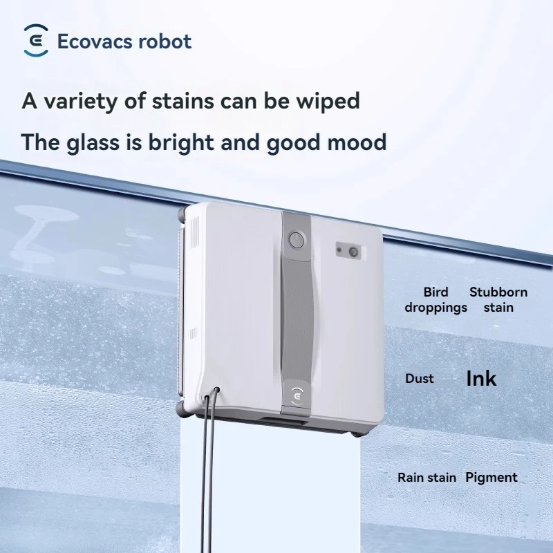 Water Spray Window Wipe Robot Fully Automatic Portable Glass Wipe Tool High-level Safety Anti-fall High-efficiency Cleaning