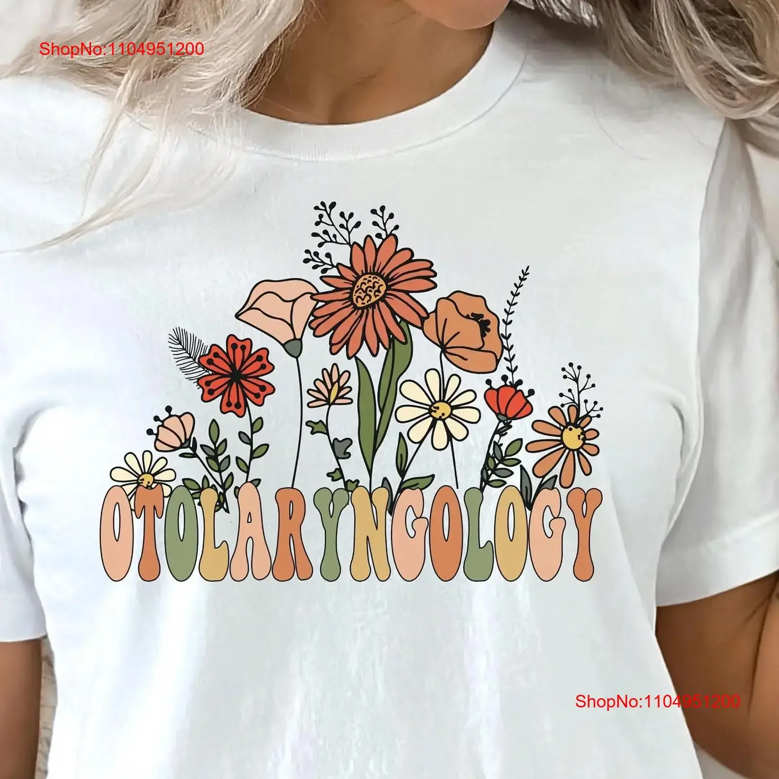 

Отоларингология рубашка подарок для ЛОР цветочный Т отоларинголог ухо нос горло специалист оторинолринголог винтажный стираный