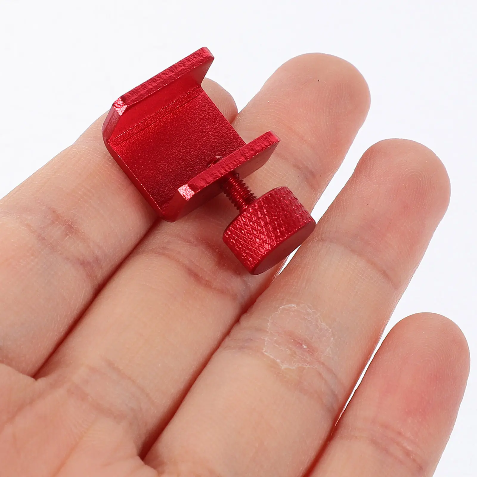 

4Pcs Adjustable Aluminum Alloy 3D Printer Bed Clips for Heated Glass Fixing -Shaped Design Easy Install Heat Bed Clamps