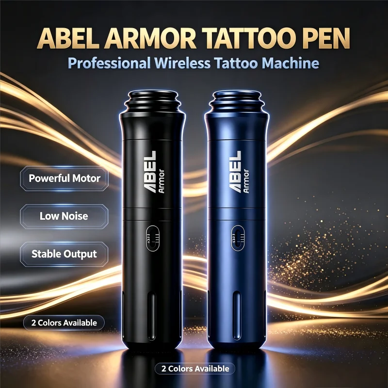 ABEL Wireless Tattoo Pen Adjustable Stroke Stable Output PMU Permanent Makeup For Professional Tattoo Artists
