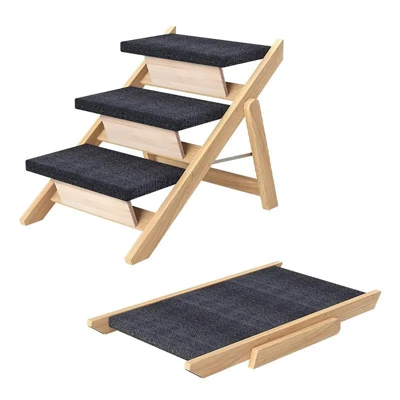 Steps Stairs can assist getting on the bed Get on the slope Pet stairs Folding storage Elderly dog stairs