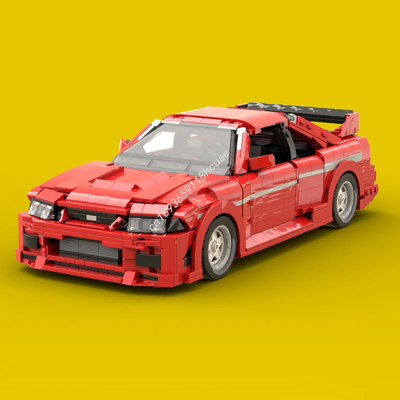 ตัวต่อ MOC นิสสัน สกายไลน์ จีทีอาร์ 1264 ชิ้น ชุดสร้างโมเดลระดับมืออาชีพ ของขวัญคริสต์มาส ของเล่นสถาปัตยกรรม ไอเดีย DIY ตัวต่อวันเกิด