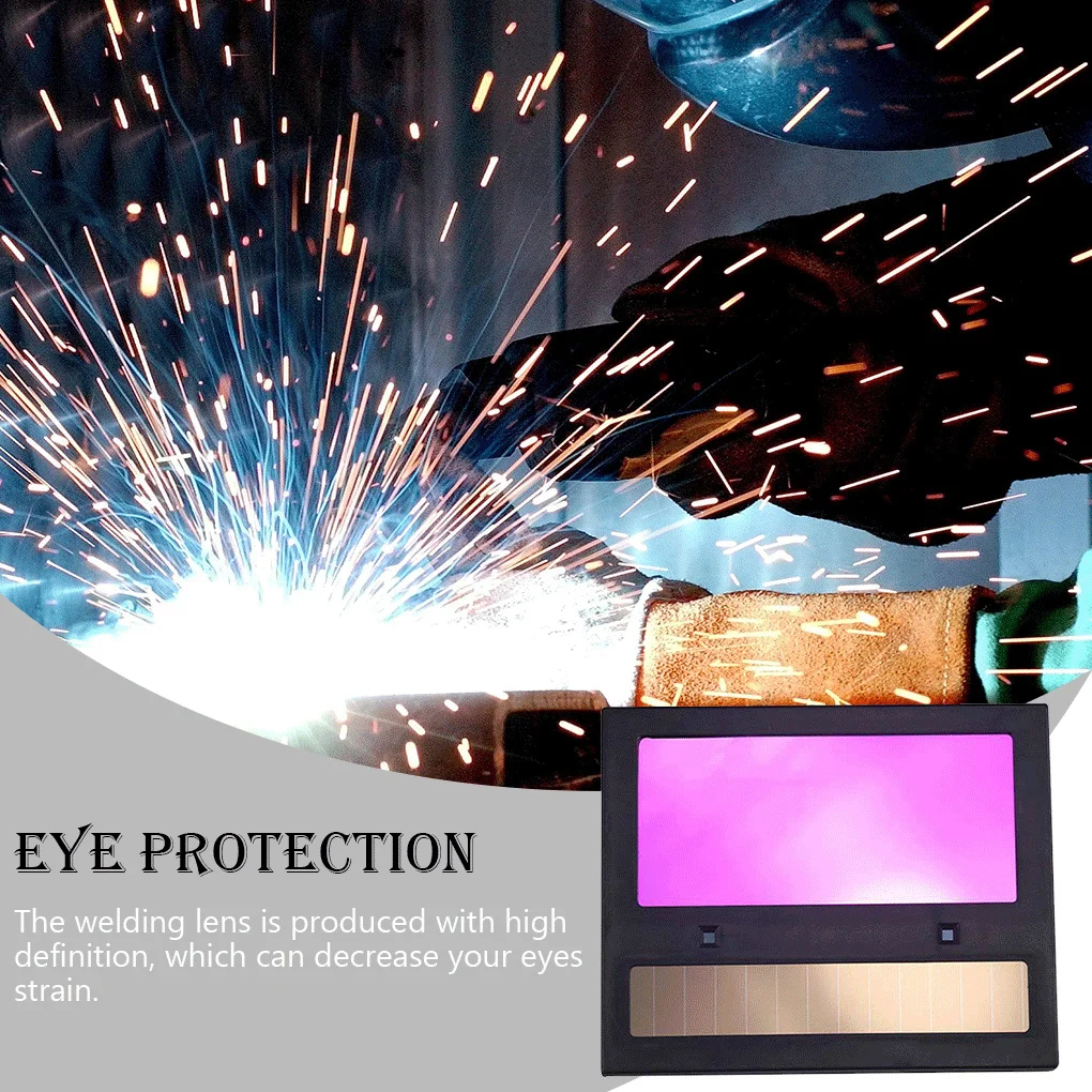 

Auto Darkening Welding Lens Large Viewing Screen Solar Powered Adjustable Safety Glasses Weld Hoods for Welder