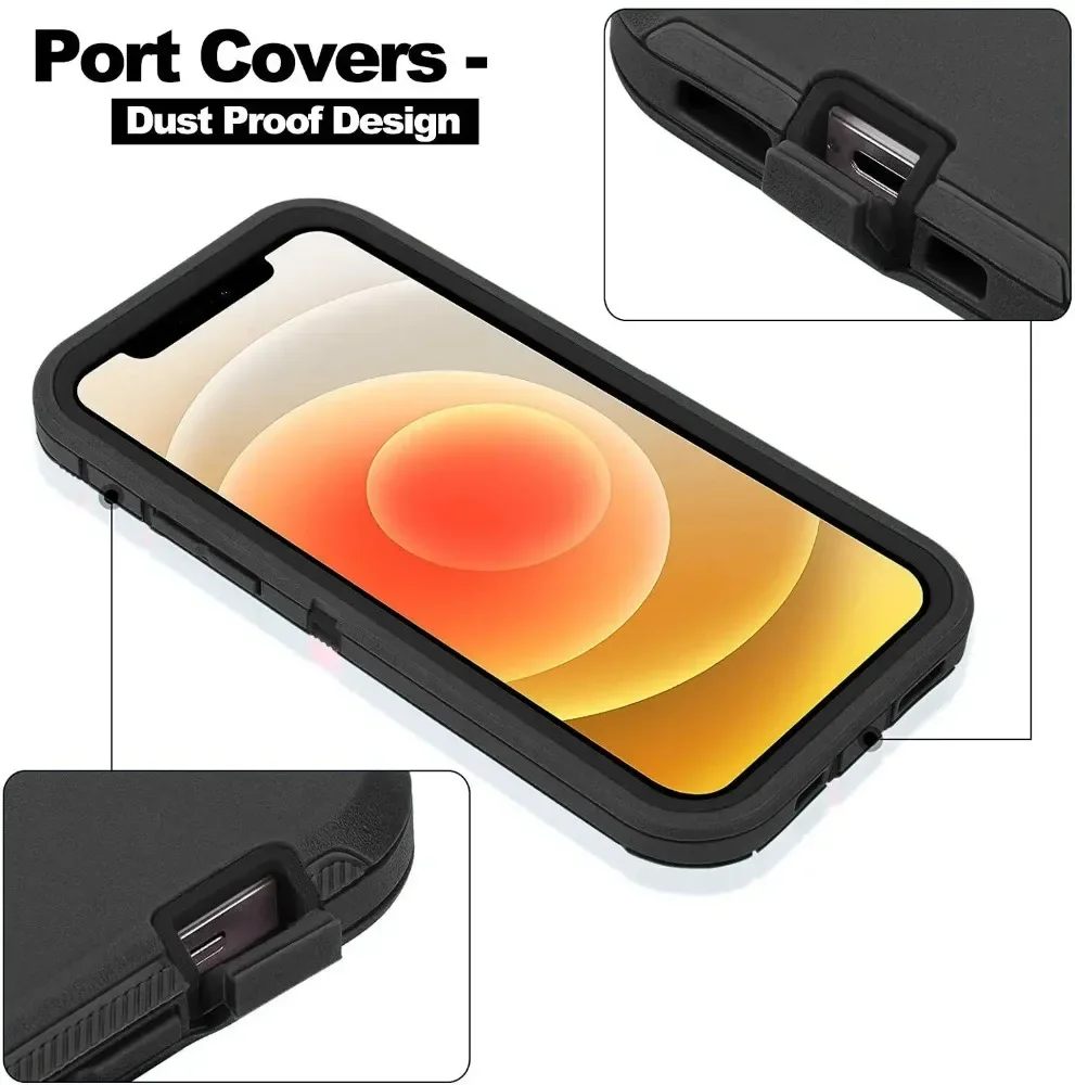 Rugged Armor OTT Handyhülle für iPhone 18 17 16 15 14 13 Pro Max, robuste PC+TPU-Schutzhülle, stoßfest, vollständiger Schutz. – Detail 4