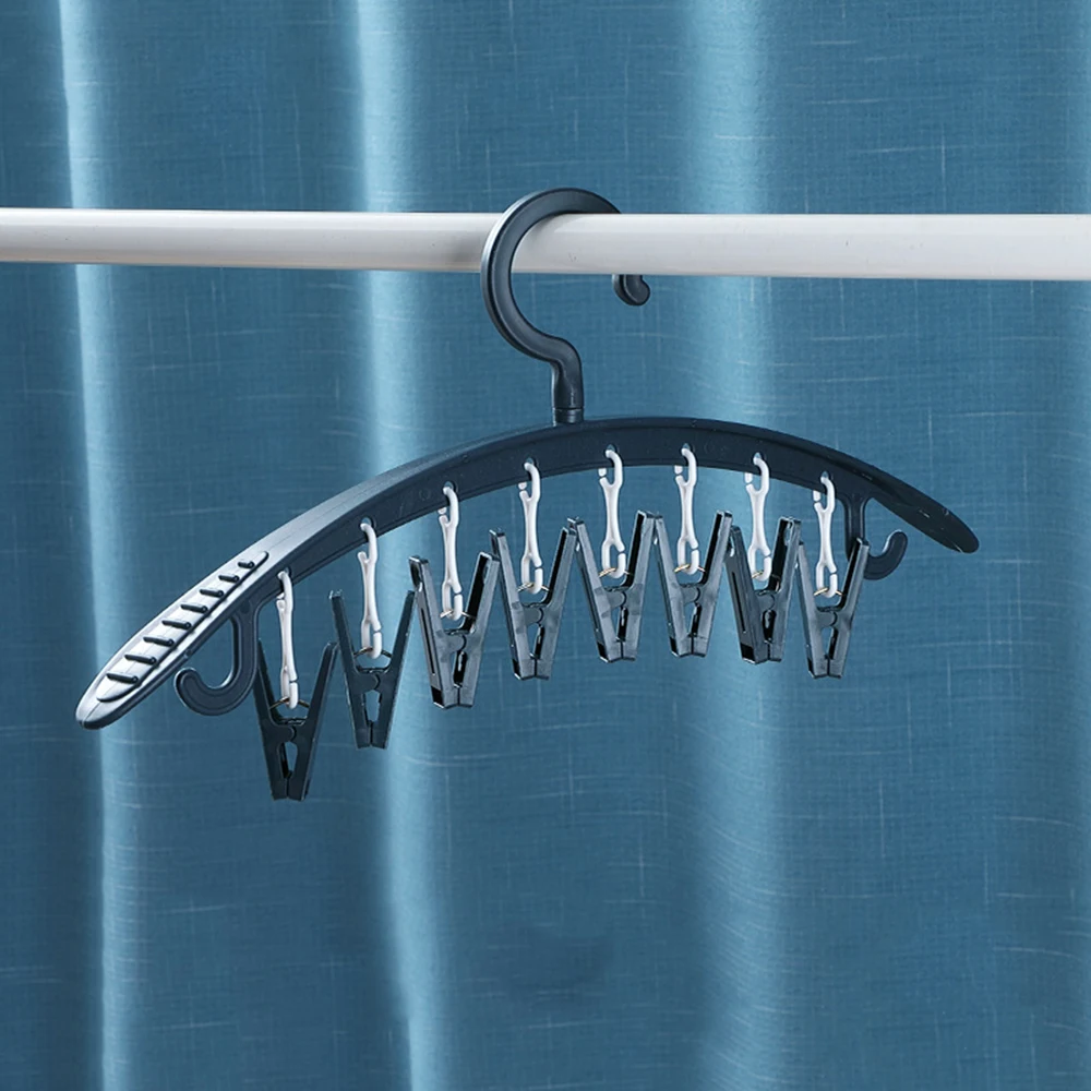 Perchas de plástico para ropa, ahorro de espacio