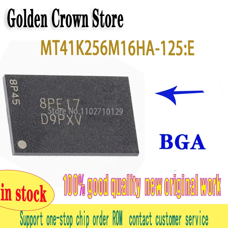 5~50PCS/lot MT41K256M16HA-125:E Silkscreen D9PXV SMT FBGA96 Flash DRAM Memory IC Brand New Good Quality Fast Delivery