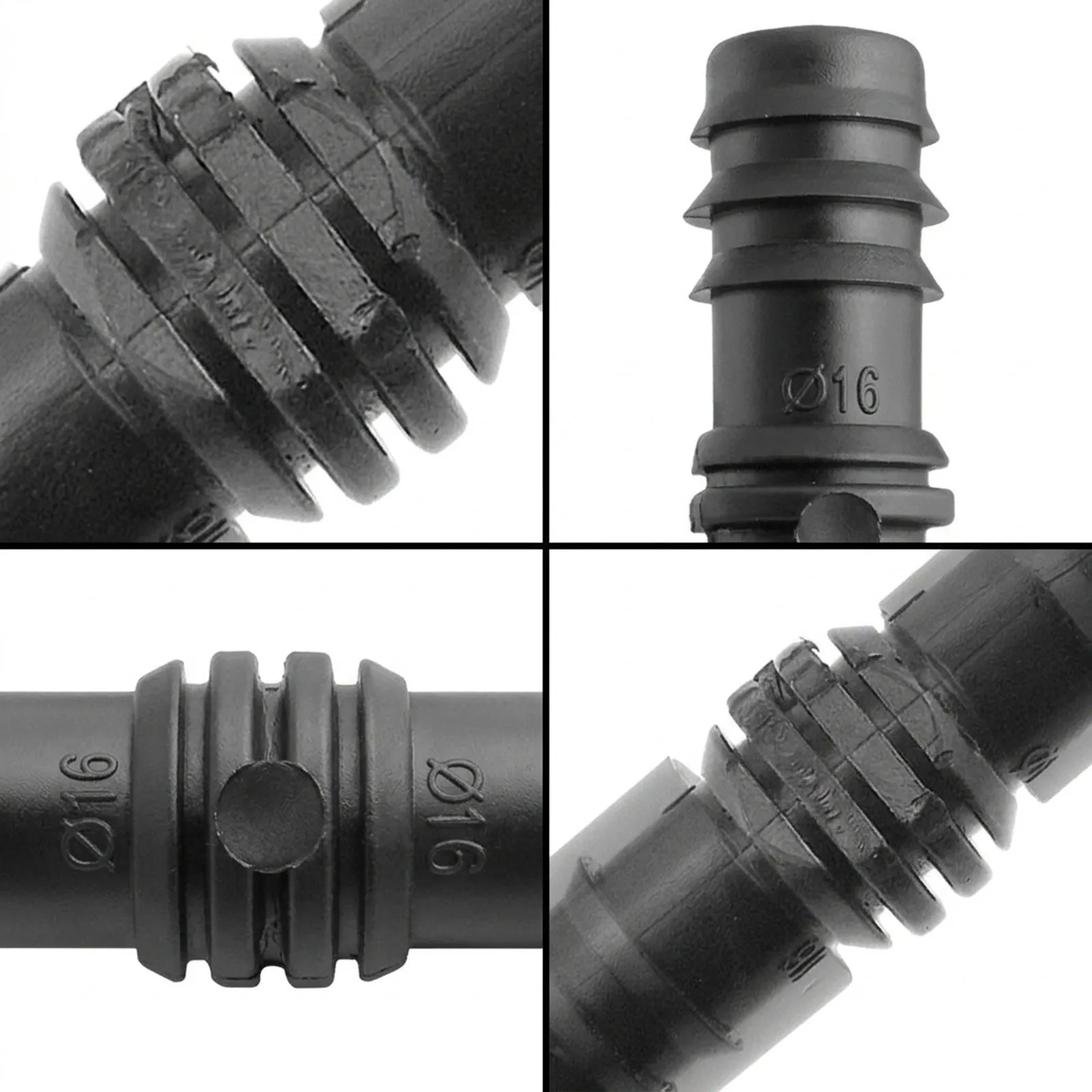 10 Straight Connectors for Garden Hose Barbed Hose Pipe 16PE Reliable Plastic Adapters for Efficient Irrigation