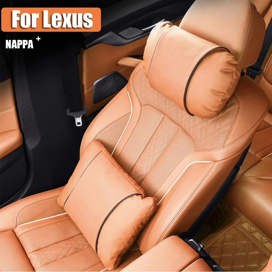 

NAPPA Car Neck Pillow Leather Travel Comfort Car Waist Pillow Support Headrest For Lexus NX GS RX IS ES GX LX RC 200 250 350